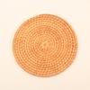 Protetor Térmico Especial para Caçarolas, Jogo Americano de Rattan para Chá, Porta-Copo, Protetor Térmico para Mesa de Jantar, Tapete Marrom Artesanal, Jogo Americano Anti-Queimadura