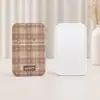 Espejo plegable portátil muy elegante con diseño de lazo, espejo compacto de viaje estilo ins, espejo de escritorio, espejo de maquillaje