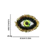 Serie Ojo de Perlas Bordado de Perlas Ojo del Diablo Parche Aplicación para Zapatos, Sombreros, Accesorios, Accesorios de Ropa, Parche Aplicación