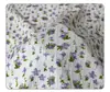 Tecido estampado com listras onduladas, tecido com estampa floral pequena para camisas, vestidos regata, vestidos e pijamas, estampas da moda e tendências