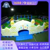 Parque de Atracciones Inflable Grande, Instalaciones Integrales de Juego para Niños, Combinación Multifuncional de Tobogán, Escalada y Trampolín