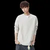 Sudadera casual deportiva ligera de punto gofrado para hombre, manga larga de otoño, nuevo modelo primavera 2026, bloques de color por ambos lados