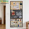 Pizarra Magnética Xiuaidi Tres en Uno de Corcho con Pizarra Negra, Tablero de Exhibición Creativo para Montar en la Pared para Imanes de Refrigerador Transfronterizos de Amazon