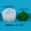 Molde de Silicone de Cacto Suculento Planta Simulada Planta em Vaso DIY Artesanal Vela de Aromaterapia Bolo Molde de Sobremesa