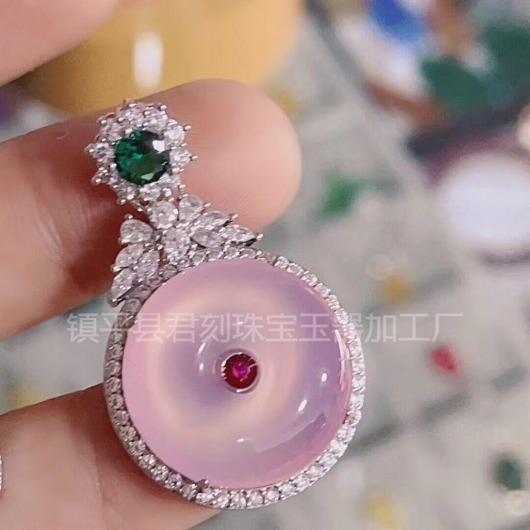 镶嵌玉髓平安扣