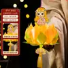 Festival de Mediados de Otoño Dibujo Animado Linterna de Loto Niños Hecho a Mano Paquete de Materiales DIY Bolso Estilo Antiguo Conejo Luminoso Linterna de Loto