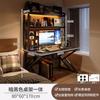 Mesa para Computadora de Escritorio Habitación Hogar Escritorio Mesa Integrada con Estantería Escritorio de Oficina Tablero Perforado Juego de Mesa y Silla para E-Sports