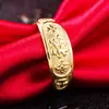 Kubo Color Arena Dorada Vietnamita Anillos de Oro para Pareja para Hombres y Mujeres, Anillos Chapados en Oro de 18K, Anillos Gruesos de Oro de Imitación Venta al por Mayor