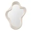 Espejo de Maquillaje Nube Ondulada Estilo Europeo, Montable en Pared, Espejo de Escritorio para Uso Doméstico, Espejo de Tocador, Accesorio para Fotos, Bandeja Espejo
