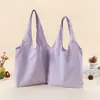 Suministro directo transfronterizo de bolsas de lona de colores lisas listas para usar, bolsas de lona tipo tote multicolor, bolsos de hombro de gran capacidad para el trabajo