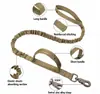 Arnés y Correa Tácticos para Perro, Arnés de Pecho Anti Tirones para Perros Grandes, Collar Resistente para Mascotas y Correa para Paseo de Perros Grandes