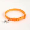 Correa de nailon para mascotas collar de gato hebilla de seguridad hebilla de gato correa de color Campana mascota collar de gato multicolor colorido