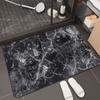 Alfombrilla absorbente de baño con diatomeas y diseño de mármol, antideslizante, para puerta de entrada de baño y cocina, de alta calidad