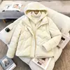 Moda de Invierno 2026 Versátil Elegante Abrigo de Algodón para Mujer, Abrigo Cálido Holgado Sencillo