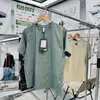 Camiseta Funcional Unissex para Outdoor, estilo Montanha, corte solto, com textura de escama de dragão, perfurada a laser, respirável, refrescante e de secagem rápida, manga curta