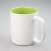 Taza de Color Interior para Sublimación de 11 oz, Suministro Transfronterizo del Fabricante, Transferencia de Calor, Taza Cerámica para Sublimación, Taza Revestida