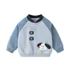 Roupa Infantil Panda Kaka Roupas de Outono para Meninos Tops de Outono para Meninas Conjunto de Duas Peças Roupas para Bebê de Um Ano Tendência
