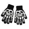 Luvas de Caveira que Brilham no Escuro para Halloween da Amazon Luvas de Caveira para Halloween Luvas Fluorescentes de Meio Dedo