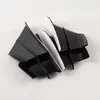 Accesorios para motocicleta modificados cuchillo de viento cruzado fibra de carbono de carreras ala de viento fija deflector universal spoiler deflector de viento cruzado