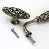 Manija de Jaula de Pájaros de Bronce Estilo Europeo Clásico Tirador de Puerta de Armario Guardarropa Manija de Cajón de Malla Retro Pastoral