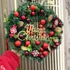 Adornos navideños, corona navideña, adornos colgantes para puerta, colgante de ratán, diseño de escena de hotel y centro comercial, árbol de Navidad