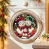 BRUP Boneco de Neve de Natal Adesivo para Máquina de Lavar Adesivo Decorativo de Simulação Adesivo para Porta de Geladeira Decoração de Atmosfera Festiva para Casa Adesivo de Parede