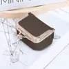 Couro Bovino de Primeira Camada Nova Bolsa Compacta Dourada Anel de Diamante Bolsa para Joias Couro Genuíno Mini Anel Colar Brincos Caixa de Joias para Mulheres