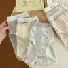 Feliz Arco-Íris~Roupa Íntima Feminina 100% Algodão Quatro Estações Fina Plus Size Roupa Íntima Feminina 10A Antibacteriana Gancho Estendido Roupa Íntima 100% Algodão