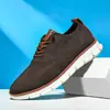 Zapatos Casuales para Hombre de Talla Grande 48 Británica Brock Transfronterizos Tendencia de Moda Superficie Tejida Fly Transpirables Ligeros Mocasines Deportivos
