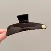 Item quente em alta 2026: presilha de tubarão elegante e requintada, suave e versátil, adequada para penteados presos na nuca, acessório de cabelo para mulheres