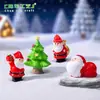 Micro Paisaje Lindo Regalo Muñeco de Papá Noel Linda Decoración DIY Paisajismo Nieve Accesorios para Colgar Pequeños Adornos