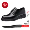 Zapatos Derby de Piel Negra para Hombres para Aumentar Altura, Zapatos Formales de Negocios Británicos, Zapatos de Boda, Suela Gruesa, Zapatos de Cordones para Hombres, Enviado por SF Express