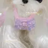 Ropa para Perros Rita Ropa para Perros Vestido Lazo Grande Falda Tutú Alta Elasticidad Rosa Primavera y Verano Falda de Hada