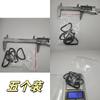 Conjunto de Fivelas D-Ring de Liga Preta Galvanizada de Meia Polegada para Bolsas, Fitas, Bagagem e Acessórios de Ferragens para Roupas
