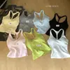 5561 Camiseta sin mangas de algodón puro para verano con hombros y espalda descubiertos, con copas en el pecho, hermoso diseño de espalda, top versátil con cuello en U integrado estilo coreano