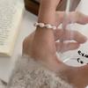 Anillo Möbius Geométrico Dulce y Cool para Mujer, Versátil, Apilable, Elegante, de Línea Multicapa Abierto, Anillo de Dedo de Celebridad Cibernética