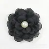 Versión Coreana de Super Hada Brillo Bordes Quemados Flor de Peonía Tela Perlada Flor de Tela Joyería Flor para Zapatos Accesorios de Ropa Accesorios Venta al por Mayor