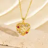 Colar Cruzado Novo Estilo Luxo Leve Esmalte Gota Diamante Cravejado Coração Futebol Flor Nicho Alto Padrão Versátil Corrente para Suéter DIY