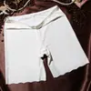 Pantalones de seguridad de seda helada sin costuras de verano anti-luz para mujer talla grande chica gordita de tres puntos pantalones interiores de seguro pantalones cortos finos fabricantes