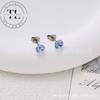 Pendientes Huanzi de aleación de titanio F136 con diamantes Swarol, pasador, hebilla de mariposa, hueso de la oreja, clavo, joyería para perforación humana