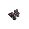 Pinza Pequeña de Mariposa Completa de Diamantes Pequeña y Exquisita, Pinza para Flequillo Lateral, Pinza para el Pelo de la Frente, Pinza Superior, Pinza de Pelo Coreana de Moda para Mujeres