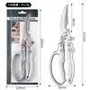 Tijeras para Huesos de Pollo, Tijeras de Cocina Potentes, Tijeras Multi-Funcionales para Huesos, Tijeras de Cocina, Tijeras de Acero Inoxidable para el Hogar