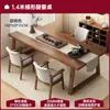 Conjunto de Mesa e Cadeiras de Chá para Sala de Estar, Sala de Chá, Escritório, Nova Mesa Estilo Chinês para Uso Doméstico, Mesa de Chá Grande para Varanda