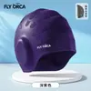 Gorro de natación de silicona para adultos, protector de oídos, color liso, cómodo y no restrictivo, unisex, tamaño grande, elegante, personalizable con logo