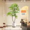 Nantian Bambú Estilo Lujo Ligero Árbol Artificial Decoración Interior Sala de Estar Adornos de Pie Paisajismo Planta Verde Biónica Flor de Seda en Maceta Otros