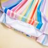 Roupas transfronteiriças para meninas de 0 a 2 anos e roupas de festa de aniversário infantis vestido com manga borboleta terno conjunto faixa de cabeça com laço adesivo de 1 caractere