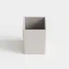 Porta-Canetas de Silicone para Mesa de Escritório Caixa de Papelaria Caixa Simples para Anotações Armazenamento de Papelaria Multifuncional Antiderrapante Borracha Macia