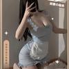 Lencería Sexy Vestido de Sirvienta Sexy Uniforme de Sirvienta Lindo Pasión Tentación Libre de Engranajes Abiertos Mostrar Pecho Pequeño Gran Deseo Puro