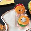 Nuevo y lindo broche colgante de muñeca de hamburguesa, mochila para niña, colgante combinable, joyería, broche decorativo para estudiantes, venta al por mayor