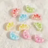 Accesorios translúcidos de resina de colores simulados de fruta de limón para manualidades, pinzas para el pelo de pegamento de crema, accesorios para el cabello, materiales para carcasas de teléfonos móviles al por mayor